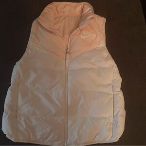 Nike Women's Light Pink and White Vest